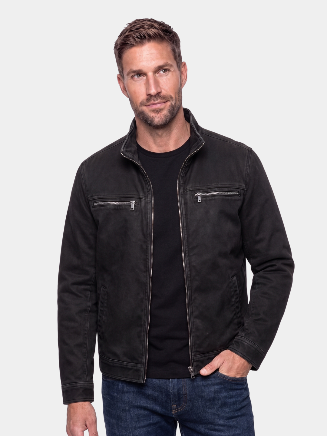 Chaqueta de Campo Negra Vintage Valmont - Cross & Crown