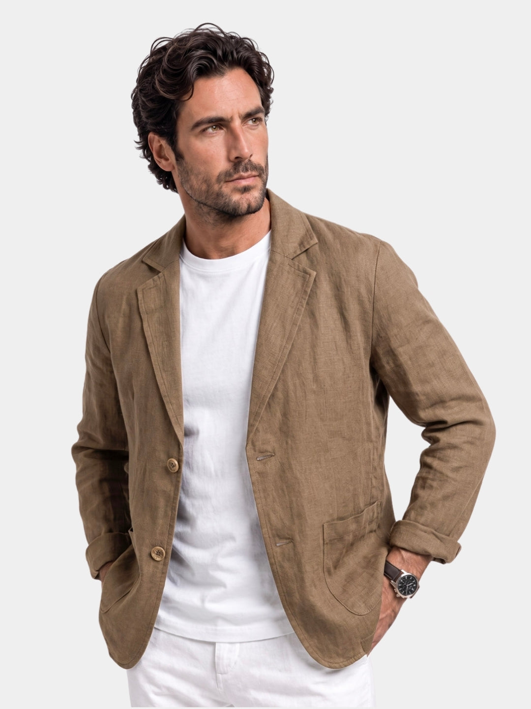 Blazer de Lino de Verano Oldbrook - Cross & Crown