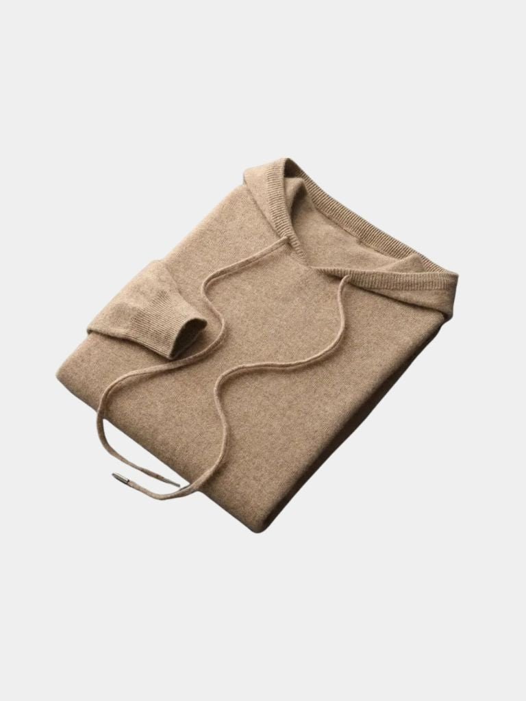 100% Suéter con Capucha de Cachemira - Cross & Crown