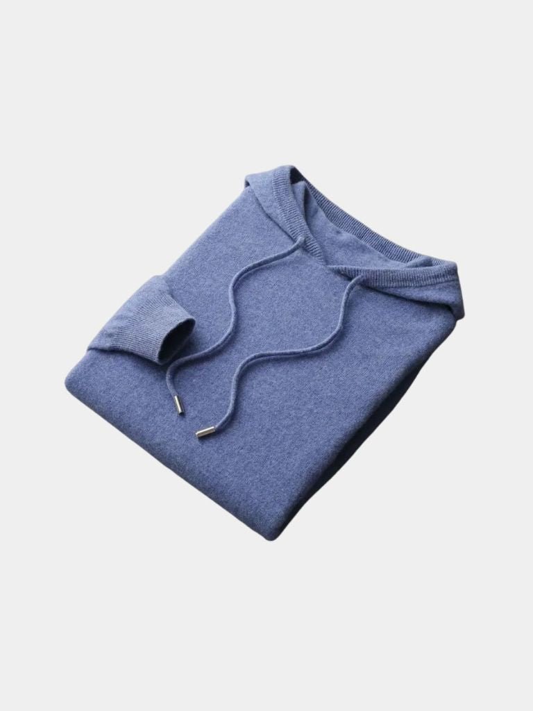 100% Suéter con Capucha de Cachemira - Cross & Crown