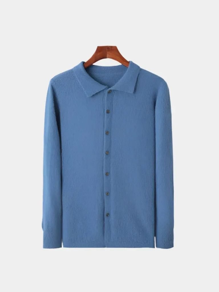 Cardigan de Polo 100% Cachemira - Cross & Crown