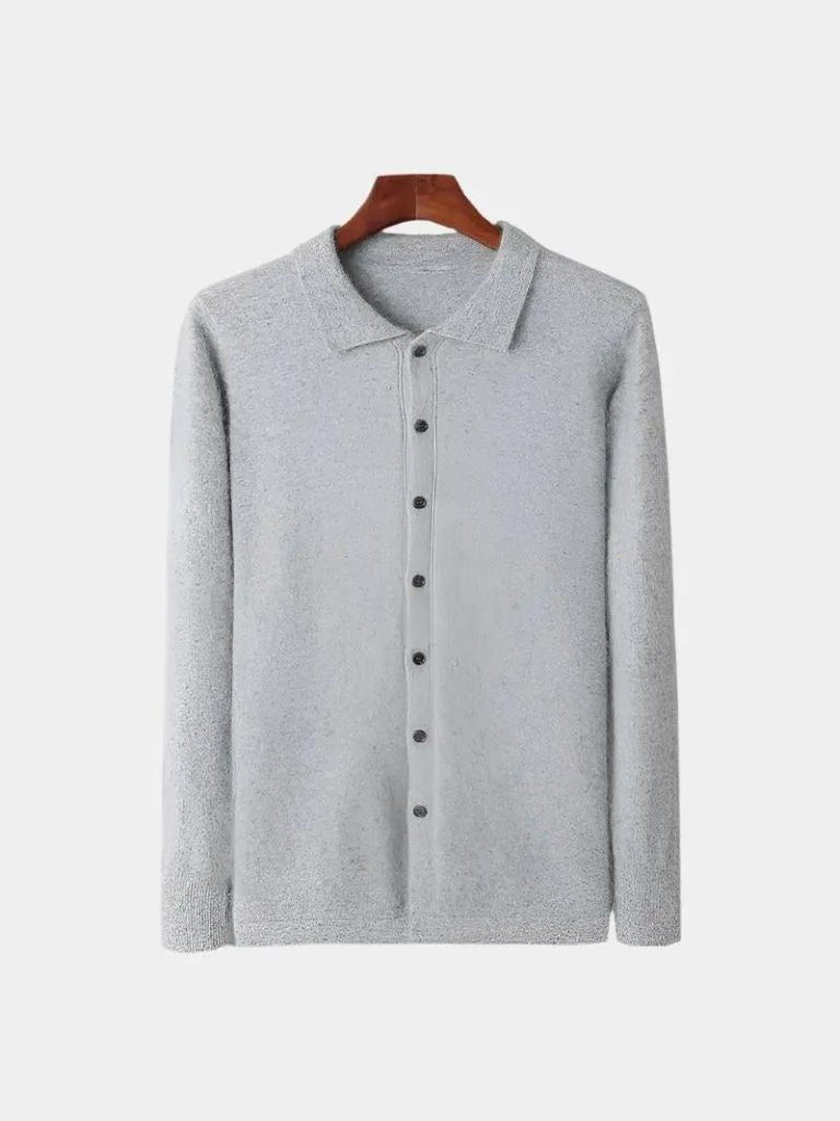 Cardigan de Polo 100% Cachemira - Cross & Crown
