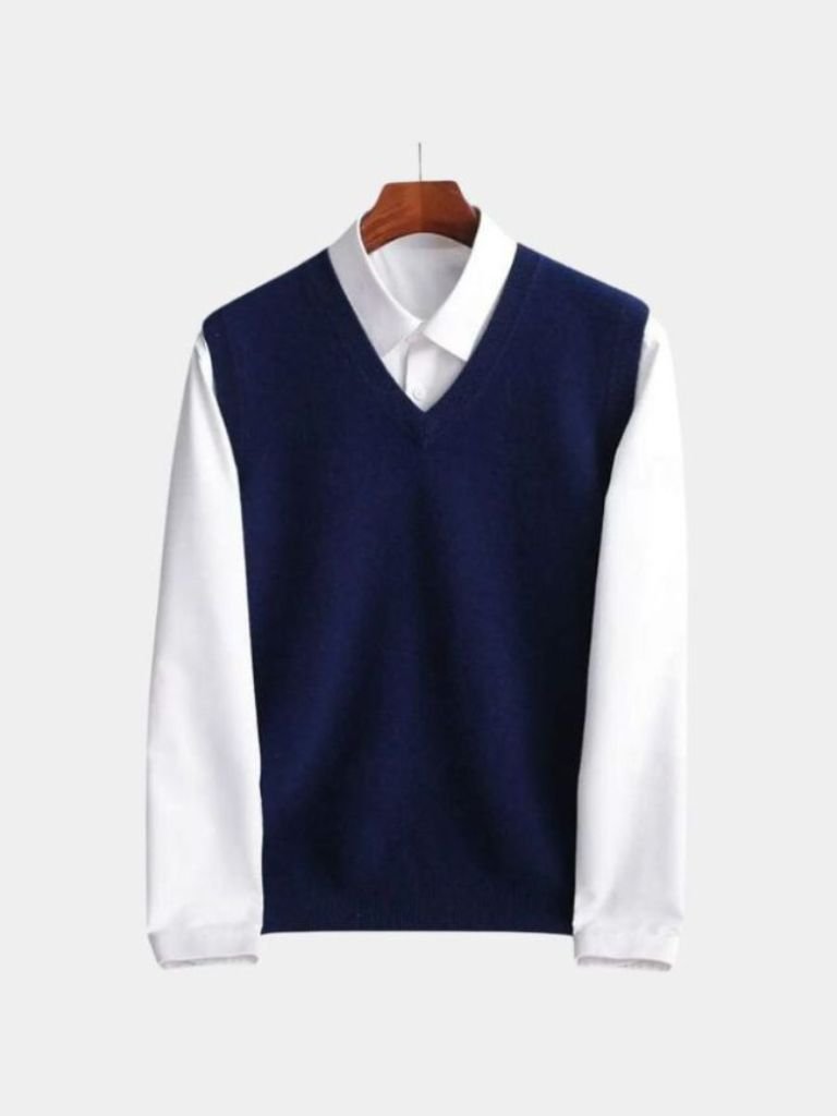 Chaleco de Lana Merino 100% - Cross & Crown
