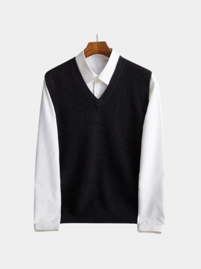 Chaleco de Lana Merino 100% - Cross & Crown