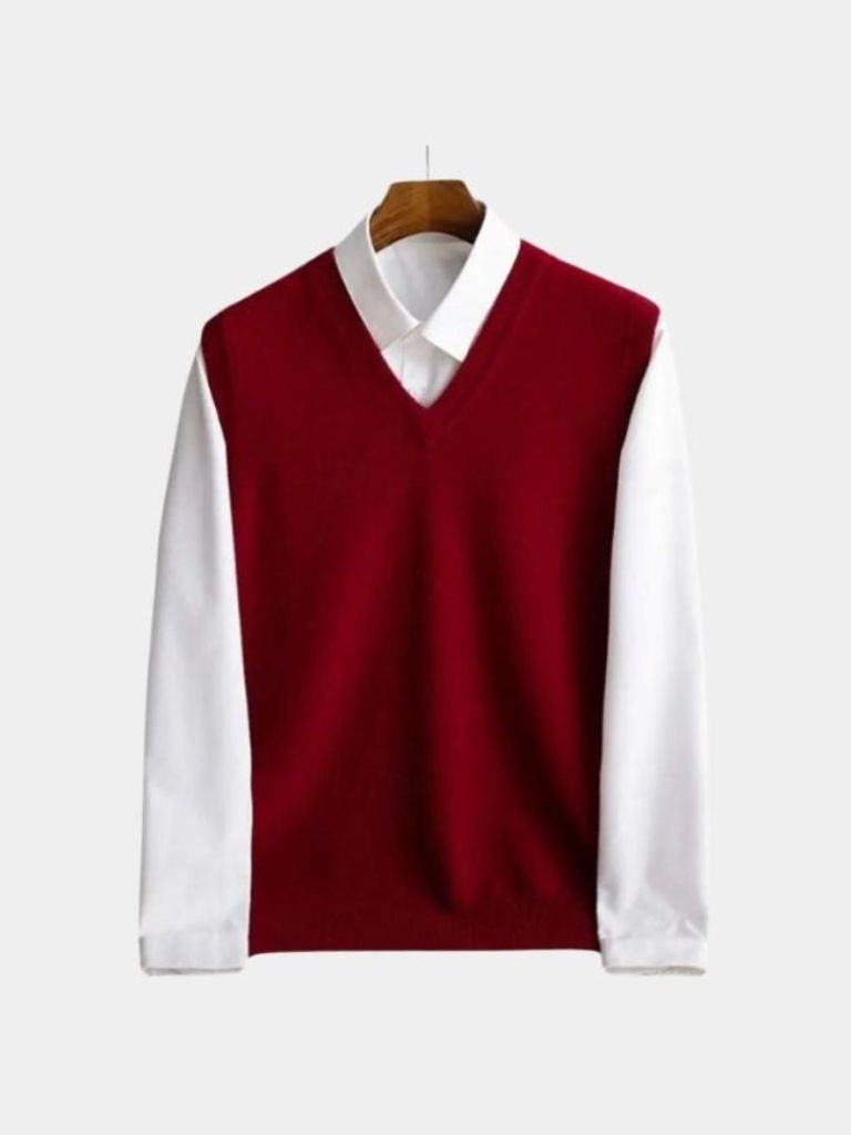 Chaleco de Lana Merino 100% - Cross & Crown