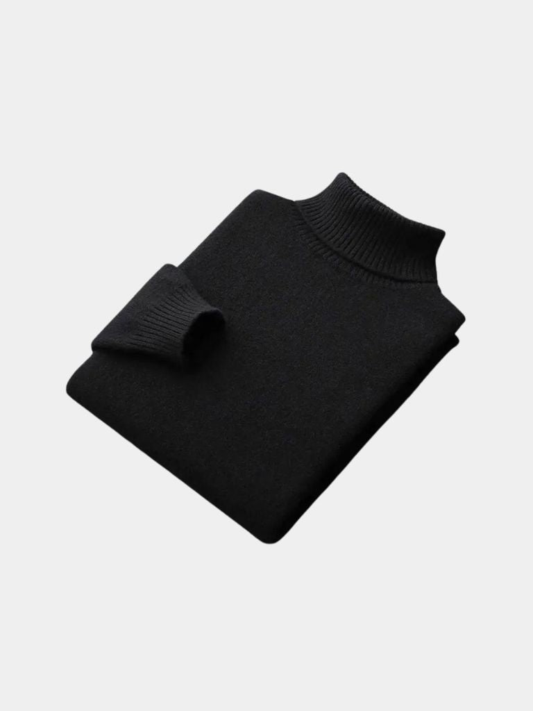 Suéter de Cuello Alto 100% Lana Merino - Cross & Crown