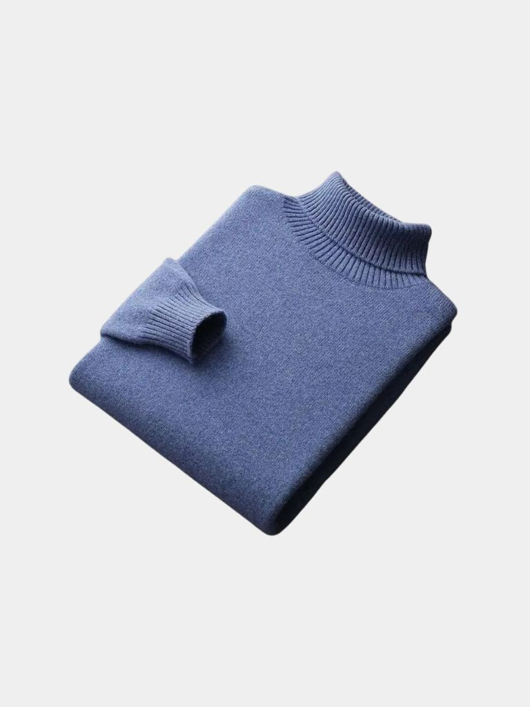 Suéter de Cuello Alto 100% Lana Merino - Cross & Crown