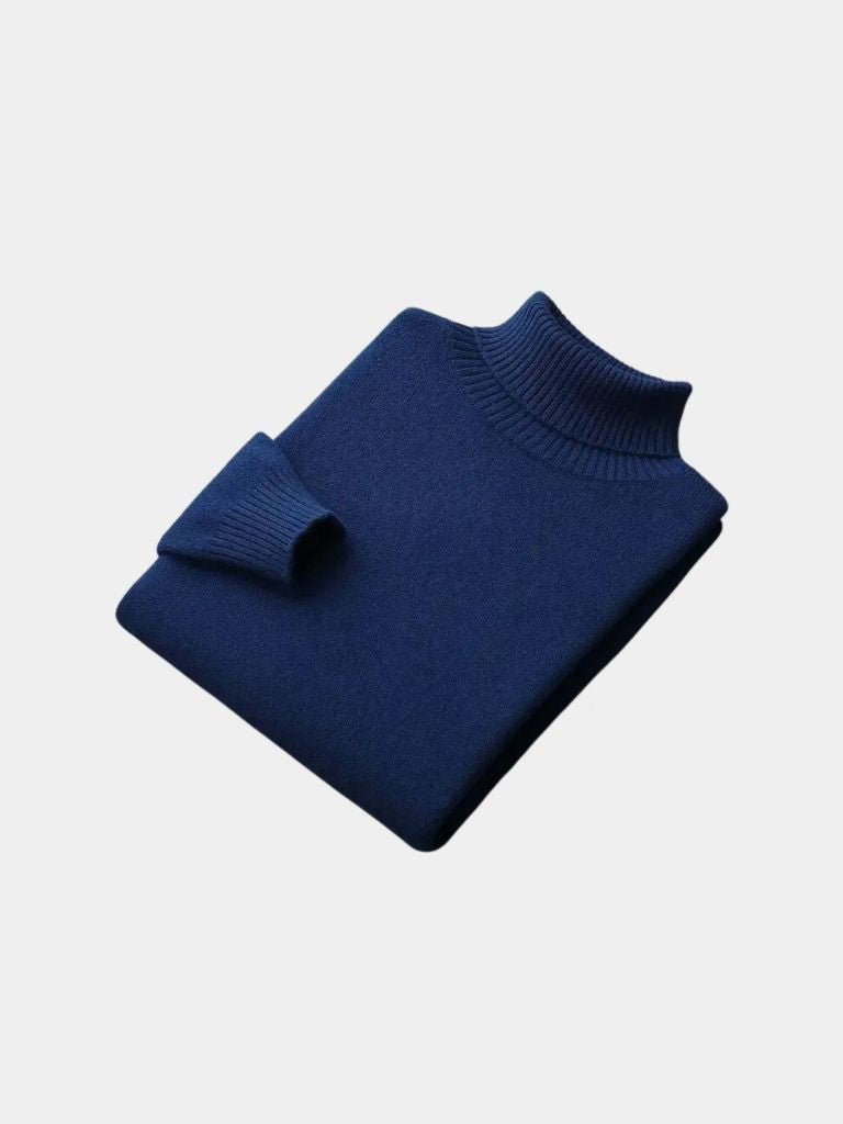 Suéter de Cuello Alto 100% Lana Merino - Cross & Crown