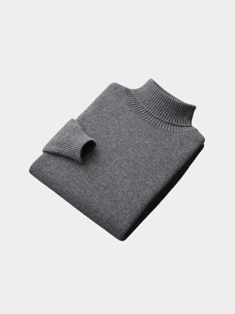 Suéter de Cuello Alto 100% Lana Merino - Cross & Crown