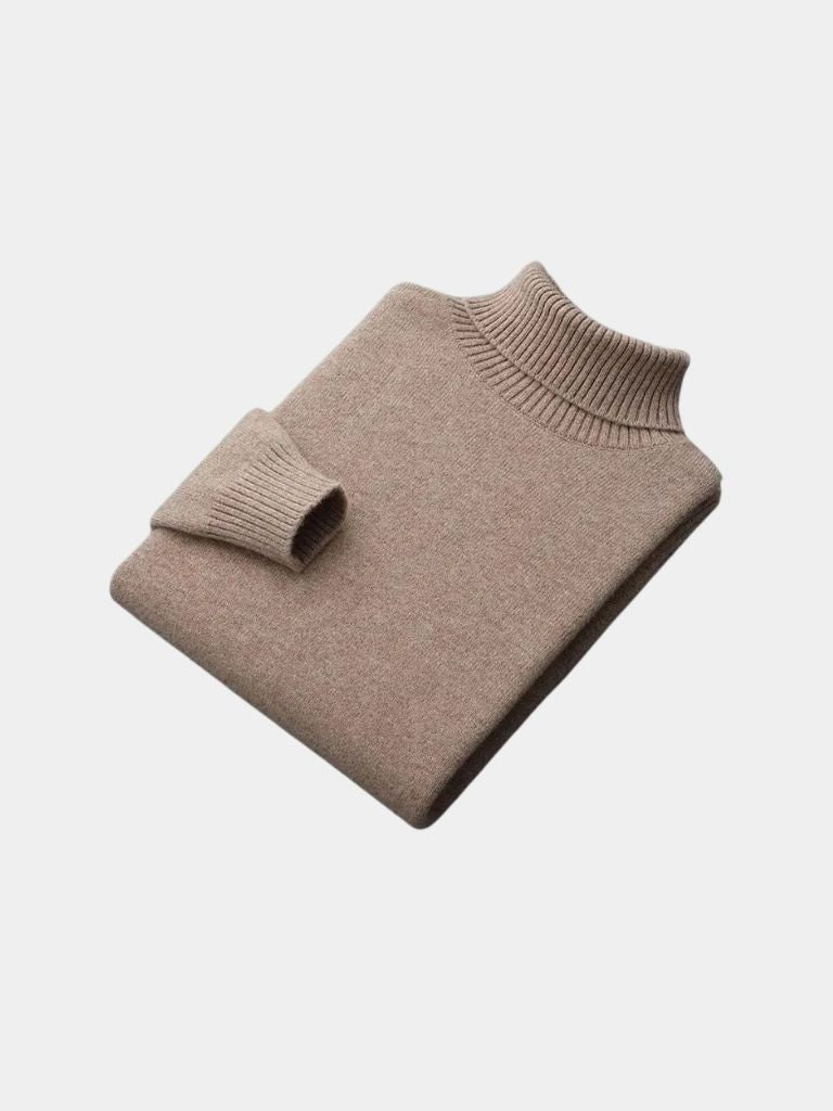 Suéter de Cuello Alto 100% Lana Merino - Cross & Crown
