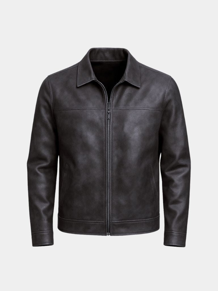 Chaqueta de Cuero Regent Estate - Cross & Crown