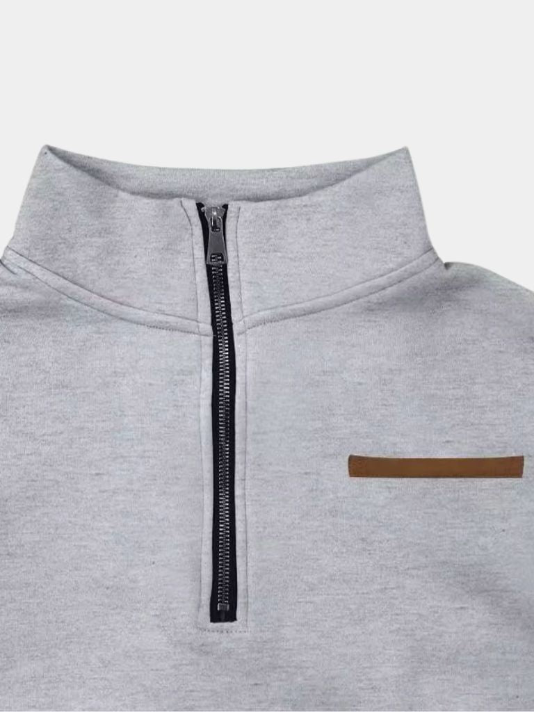 Suéter de Alto Cuello Urbano Slate - Cross & Crown