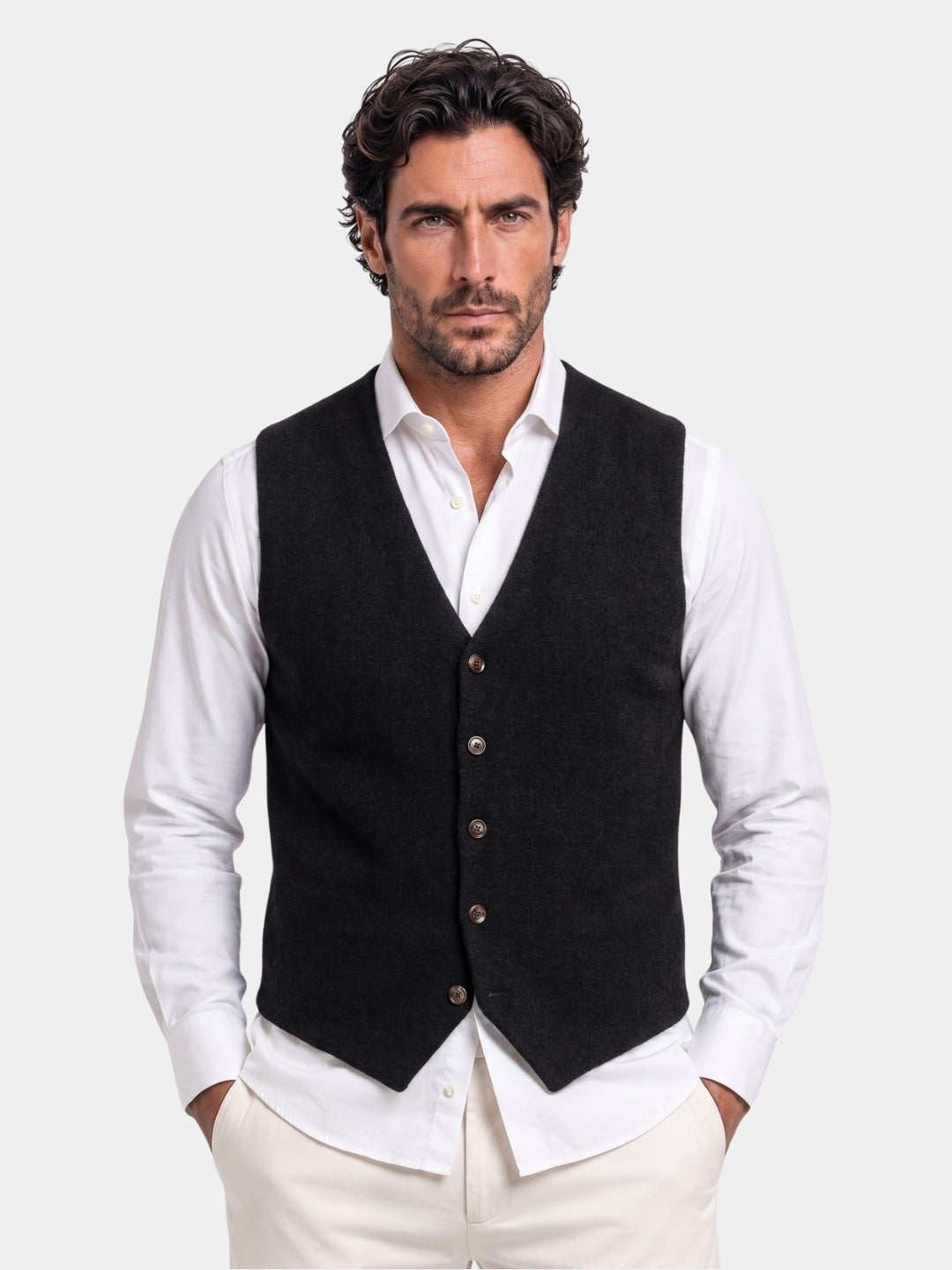 Chaleco de Cachemira - Cross & Crown