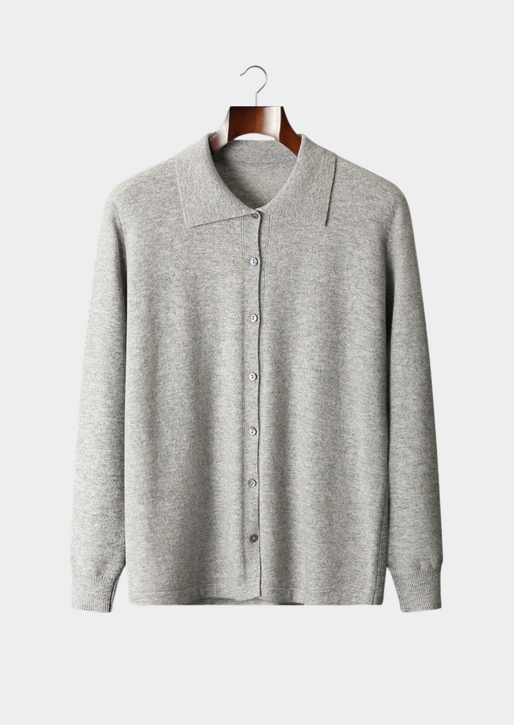 Cárdigan Polo Cashmere Hombre Premium – 100% Cashmere Clásico