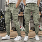 Pantalones Cargo Marino Multibolsillo