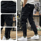 Pantalones Cargo Marino Multibolsillo