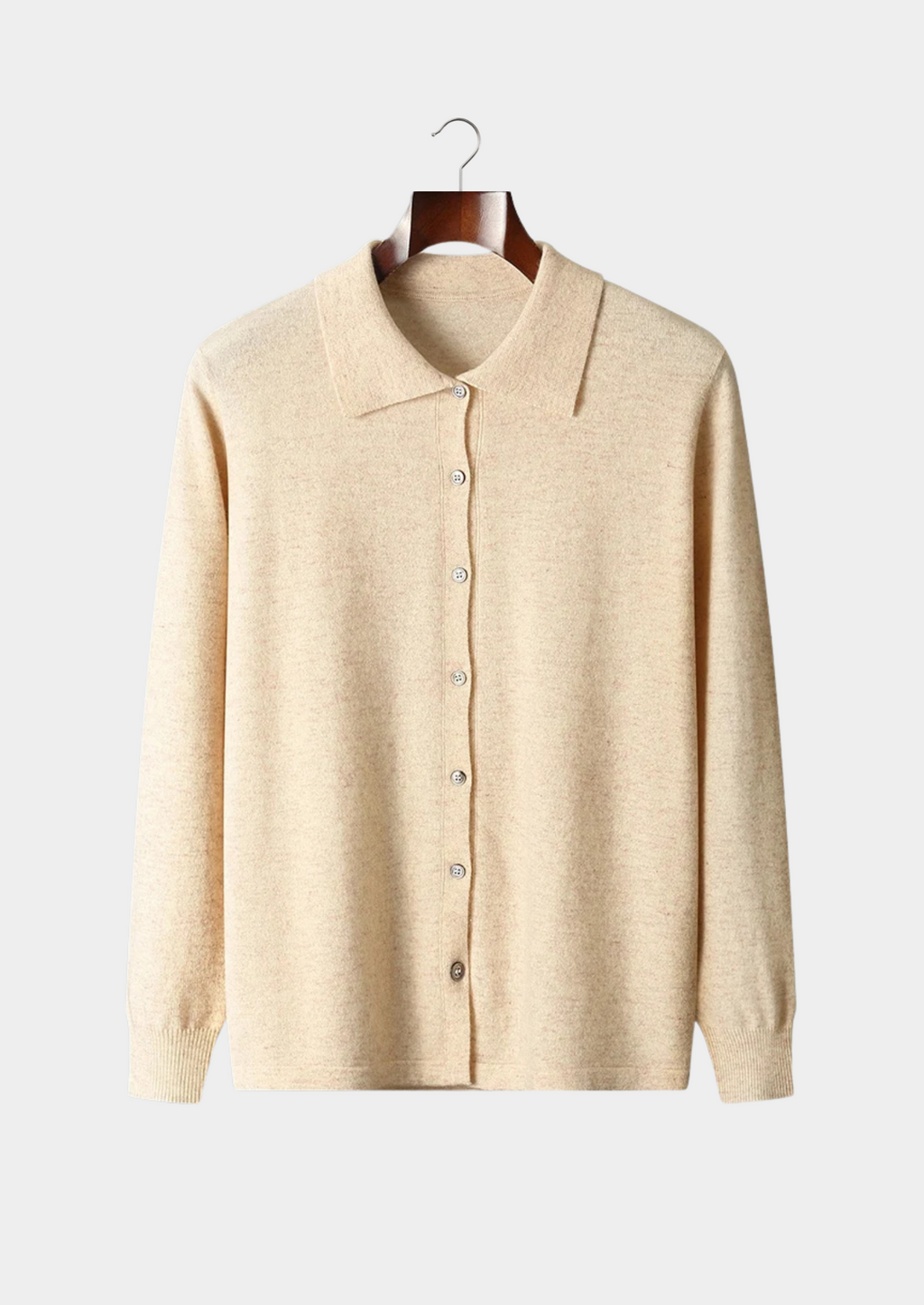 Cárdigan Polo Cashmere Hombre Premium – 100% Cashmere Clásico