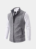 Chaleco de Suéter Elegante con Cremallera Completa - Cross & Crown