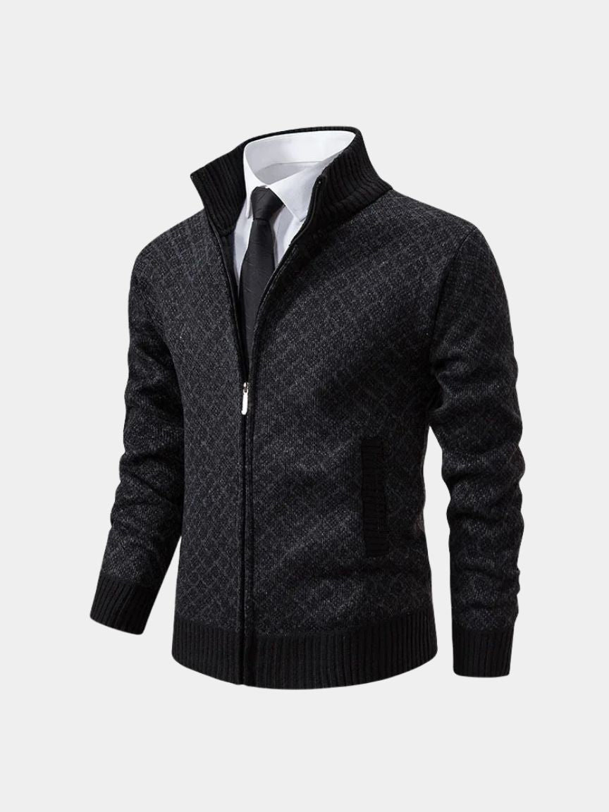 Cárdigan Jacquard Vintage - Cross & Crown