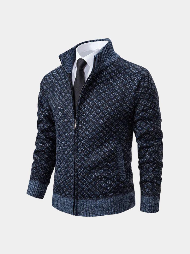 Cárdigan Jacquard Vintage - Cross & Crown
