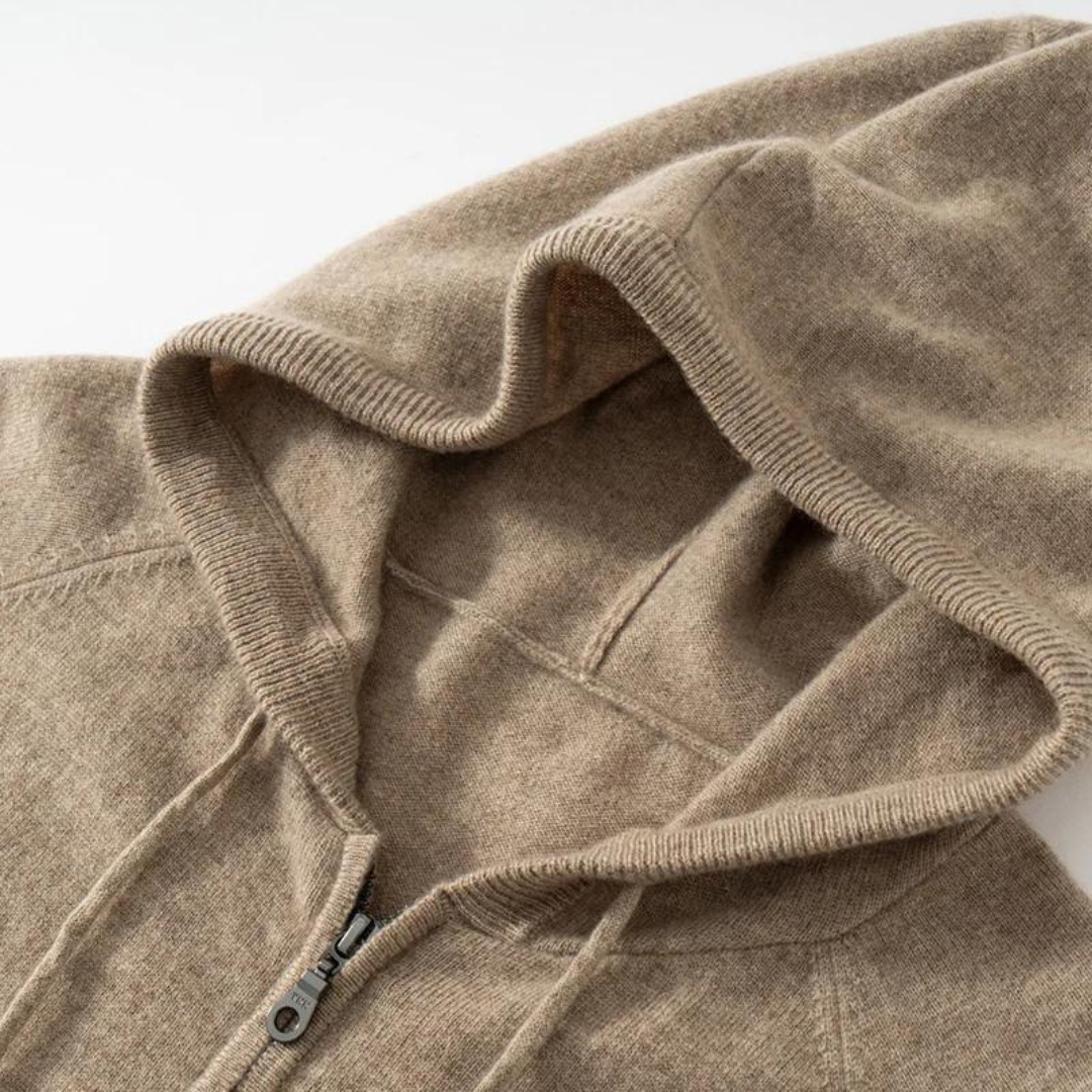 Chaleco con Capucha Cashmere Premium – 100% Cashmere