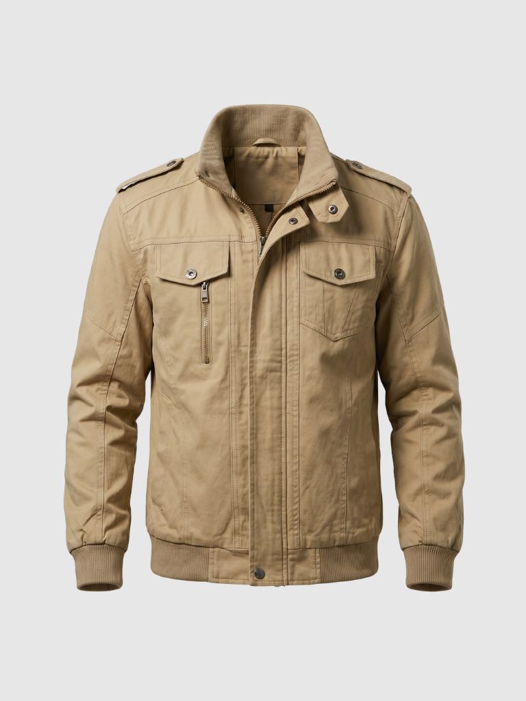 Chaqueta con Cuello Acanalado Command - Cross & Crown