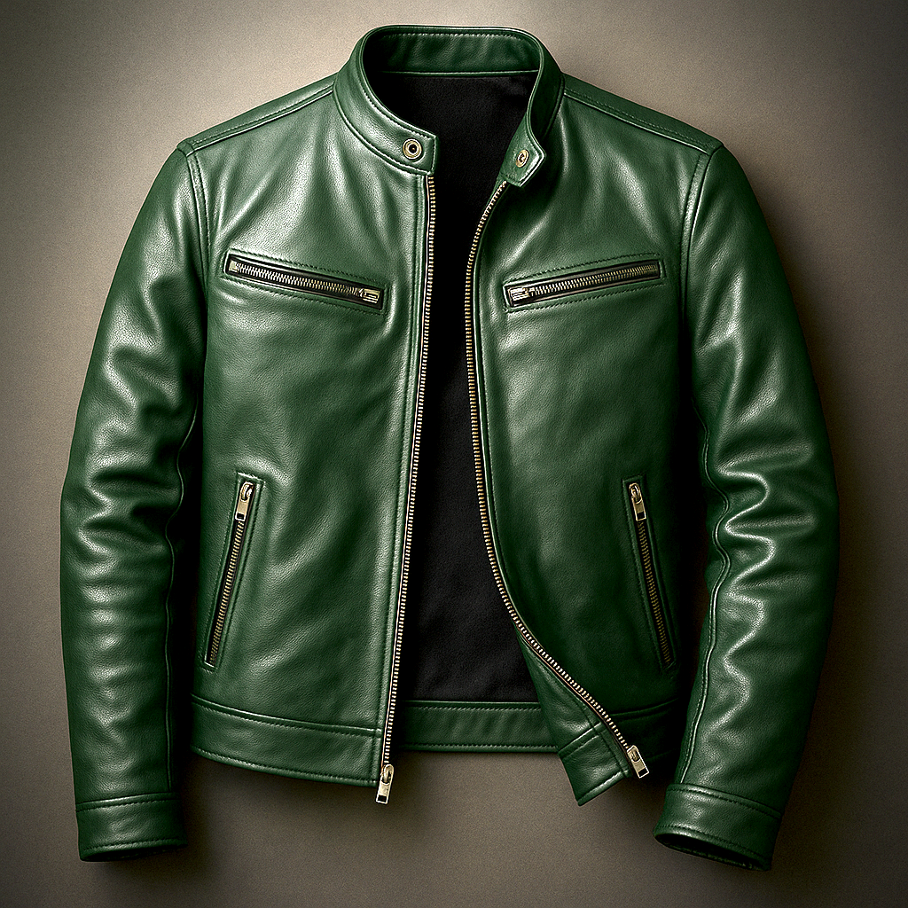Chaqueta de Piel Hombre Premium – Cazadora Vintage de Cuero Genuino