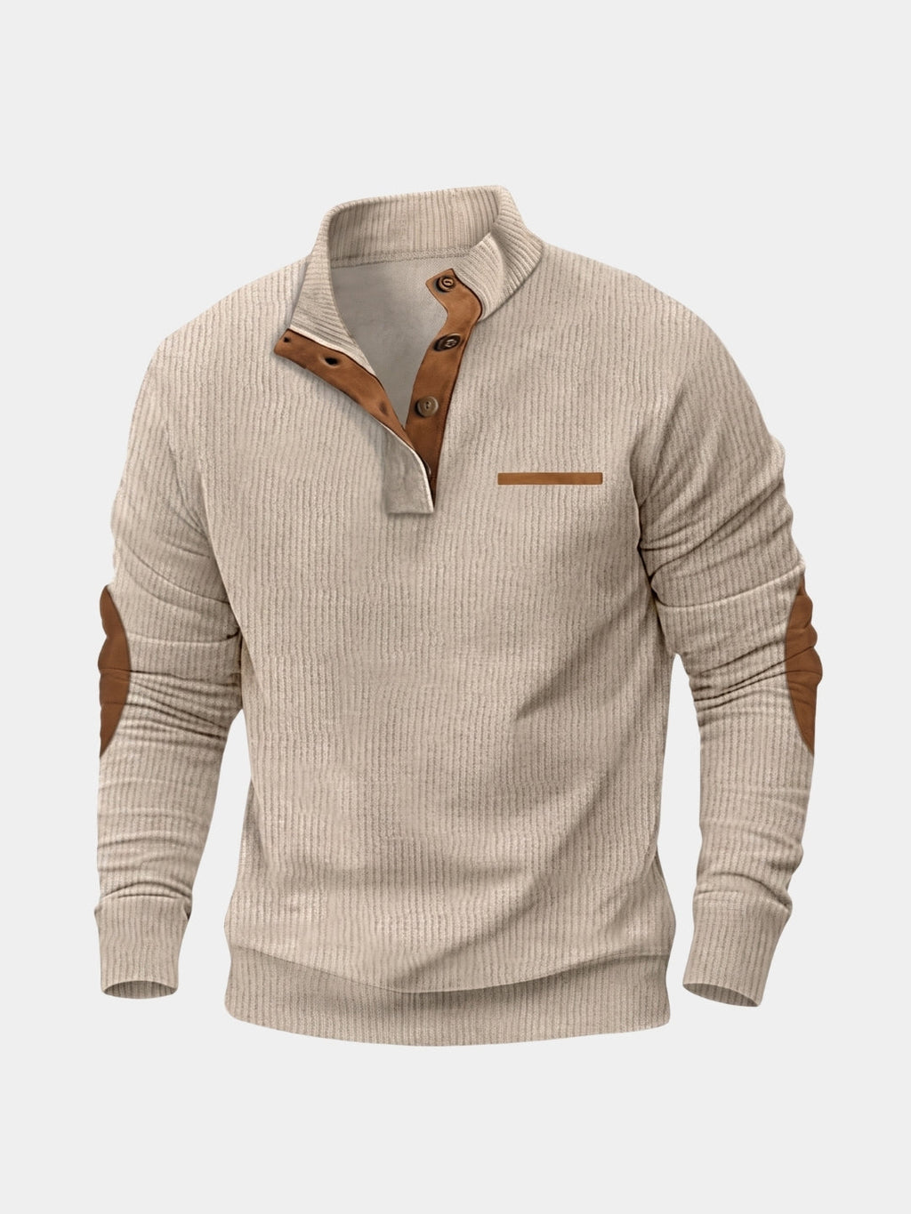 Monaco Casual Henley Pullover - Cross & Crown