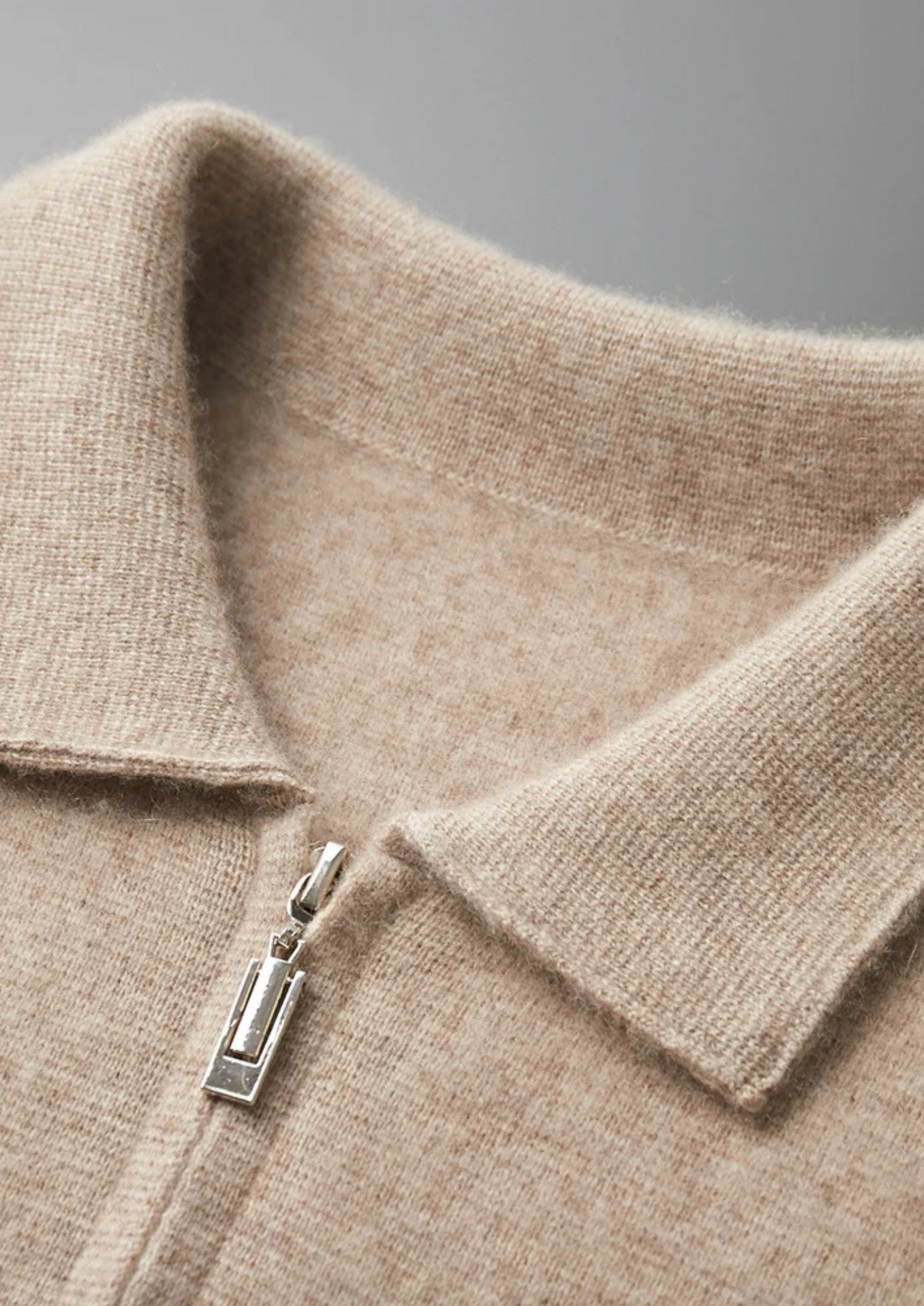 Cárdigan Hombre Premium 100% Cashmere – Chaqueta con Cremallera