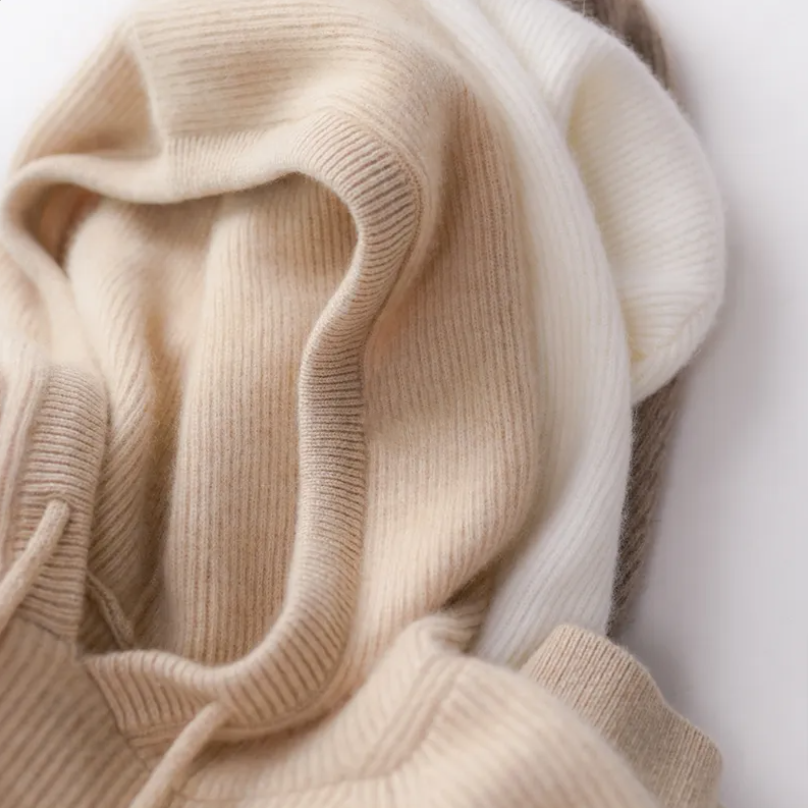 Sudadera Mujer Clásica de Cachemira con Capucha