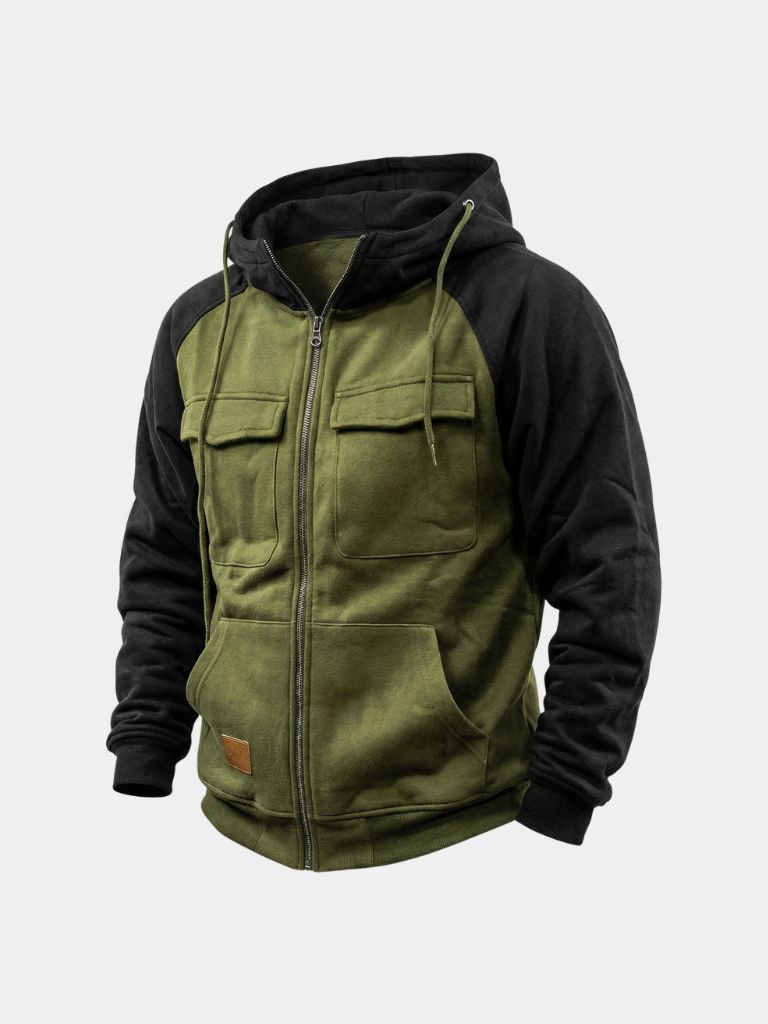 Sudadera con cremallera Cargo Trek - Cross & Crown