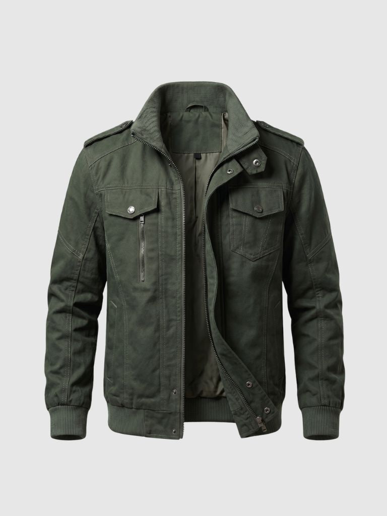 Chaqueta con Cuello Acanalado Command - Cross & Crown