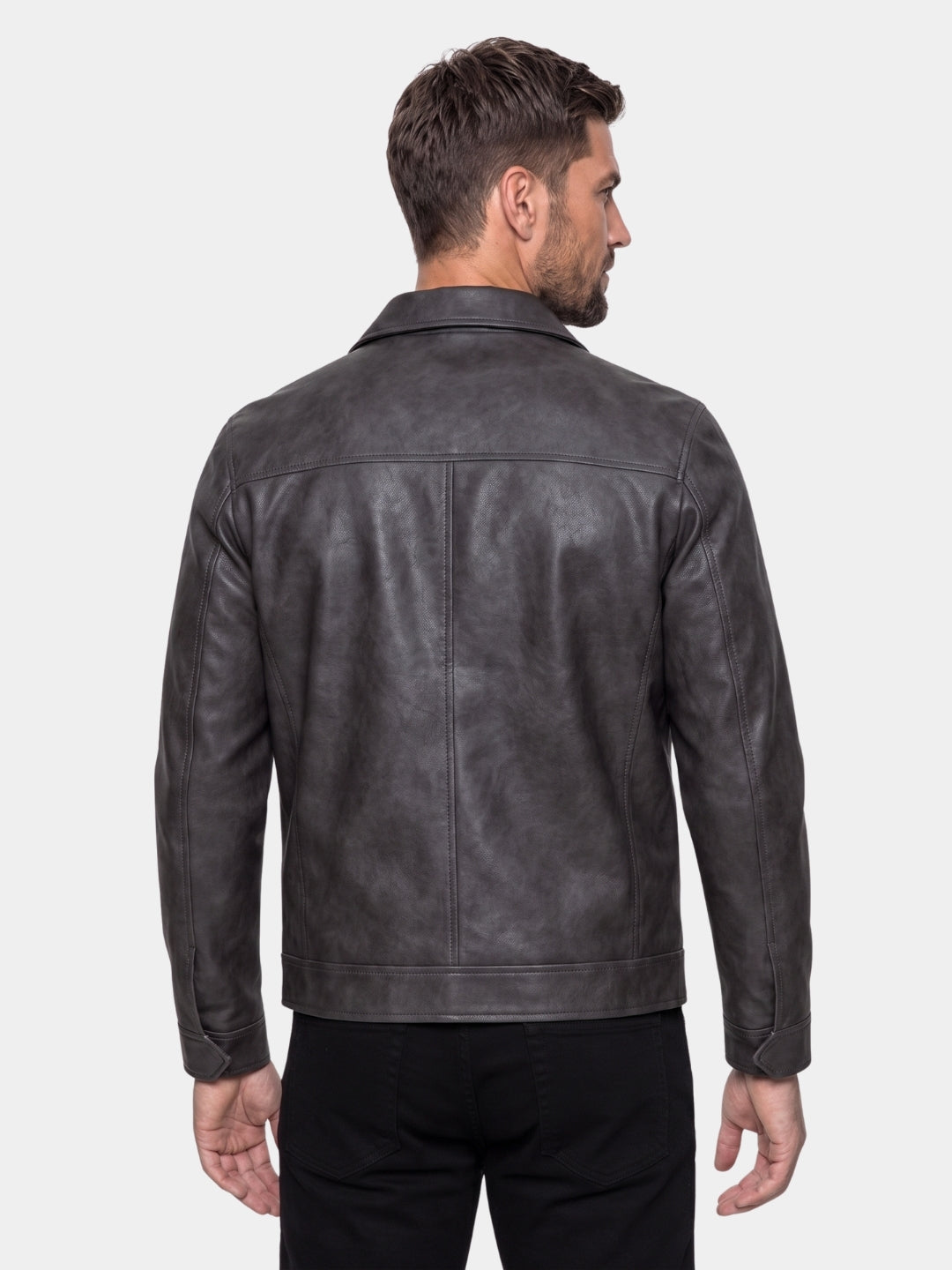 Chaqueta de Cuero Regent Estate - Cross & Crown