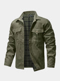 Chaqueta de Botones Forjada con Forro de Franela – Cross & Crown