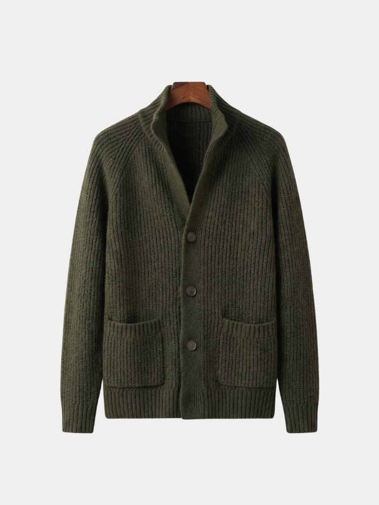 Chaqueta de Punto Botton Clásica - Cross & Crown