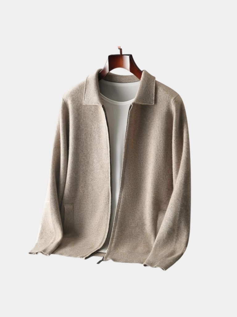 Chaqueta de Punto Heritage de Cachemira - Cross & Crown