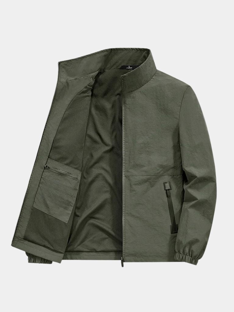 Chaqueta con Cremallera de Utilidad Moderna - Cross & Crown