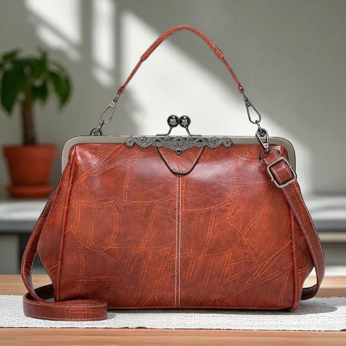 Bolso Vintage Mujer con Solapa