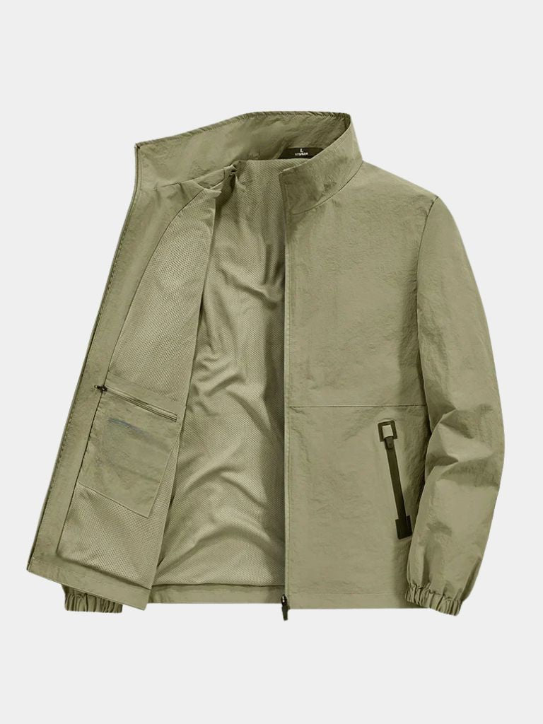 Chaqueta con Cremallera de Utilidad Moderna - Cross & Crown