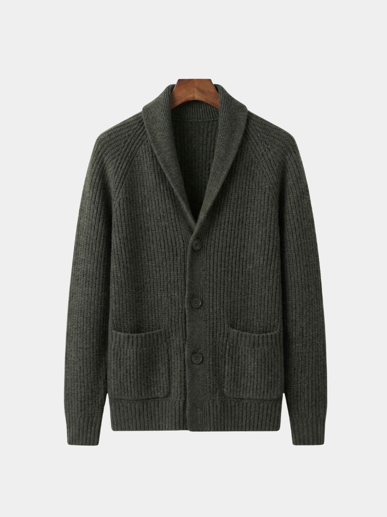 Chaqueta de Punto Botton Clásica - Cross & Crown
