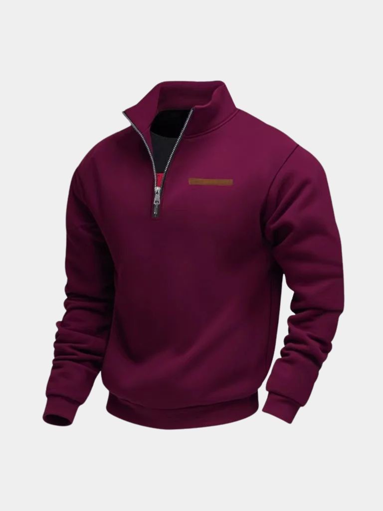 Suéter de Alto Cuello Urbano Slate - Cross & Crown