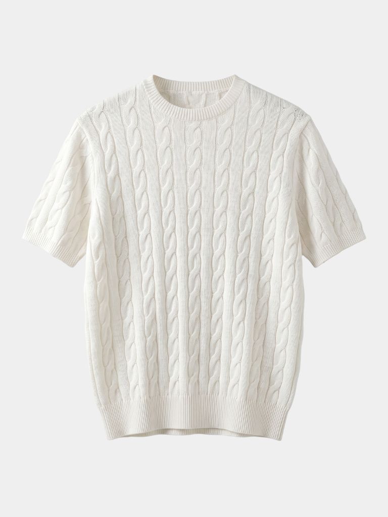Camiseta de Punto Rombo Clásica - Cross & Crown