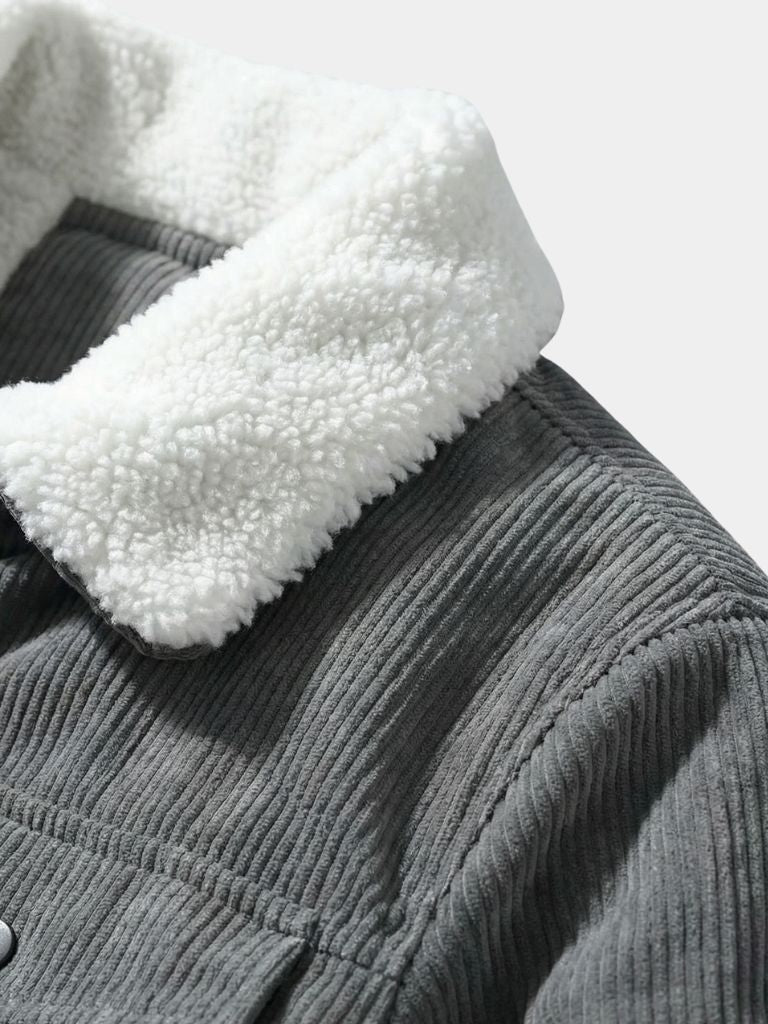 Chaqueta Cargo Sherpa de Mineral de Hierro - Cross & Crown