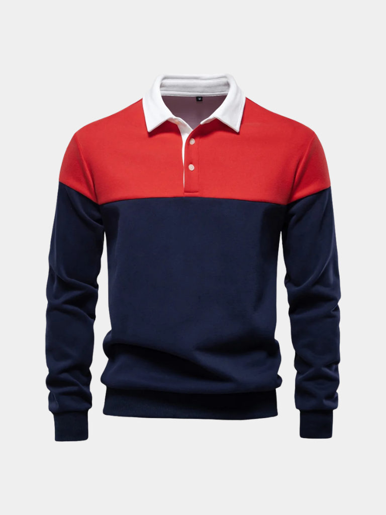 Polo Pullover de Cuello con Cremallera Alpine - Cross & Crown