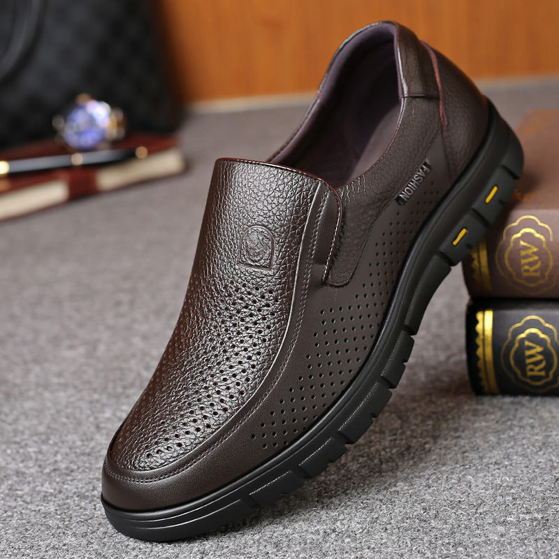 Zapatos Casuales de Piel para Hombre sin Cordones