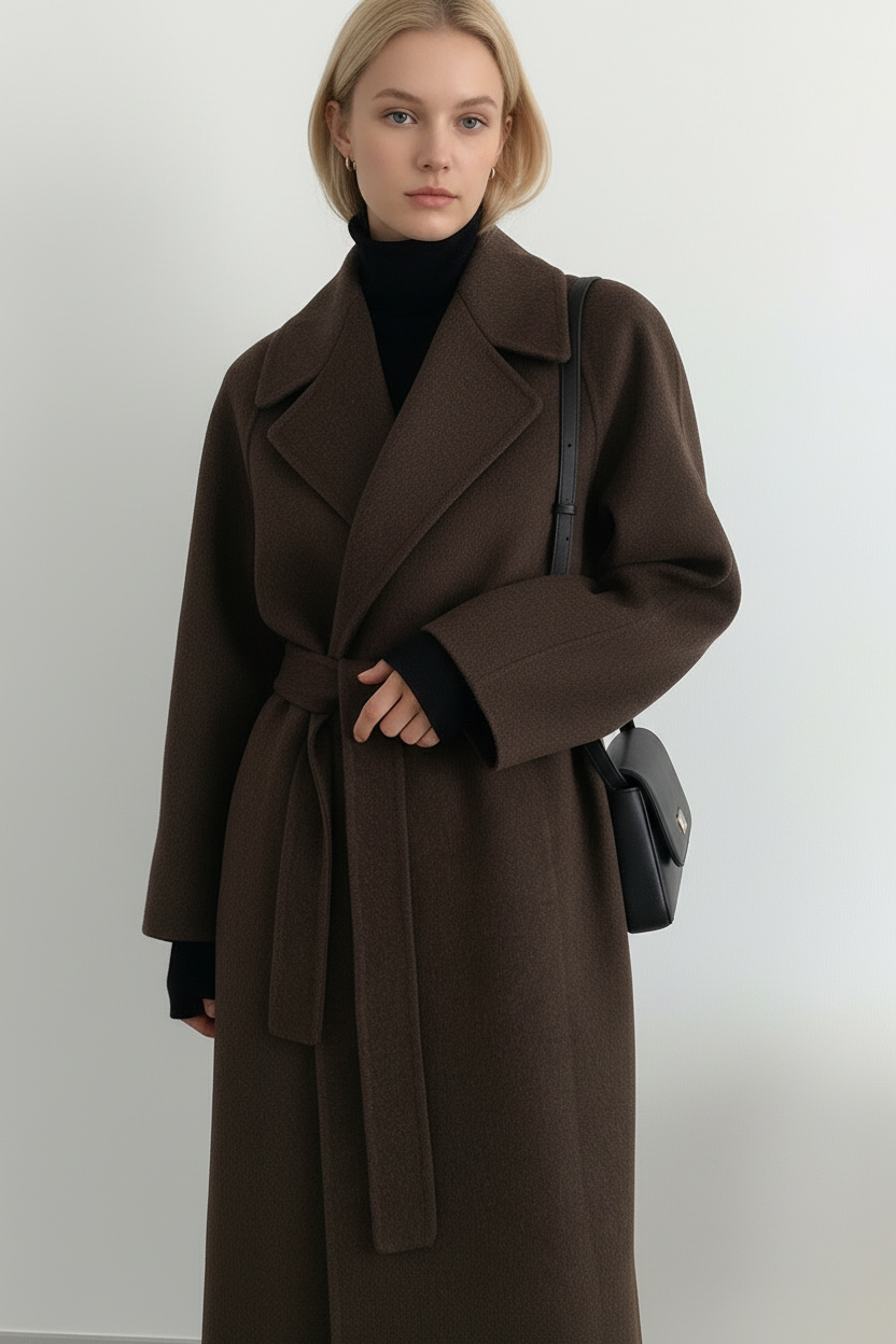 Abrigo de Corte Largo Mujer - Elegante y Versátil