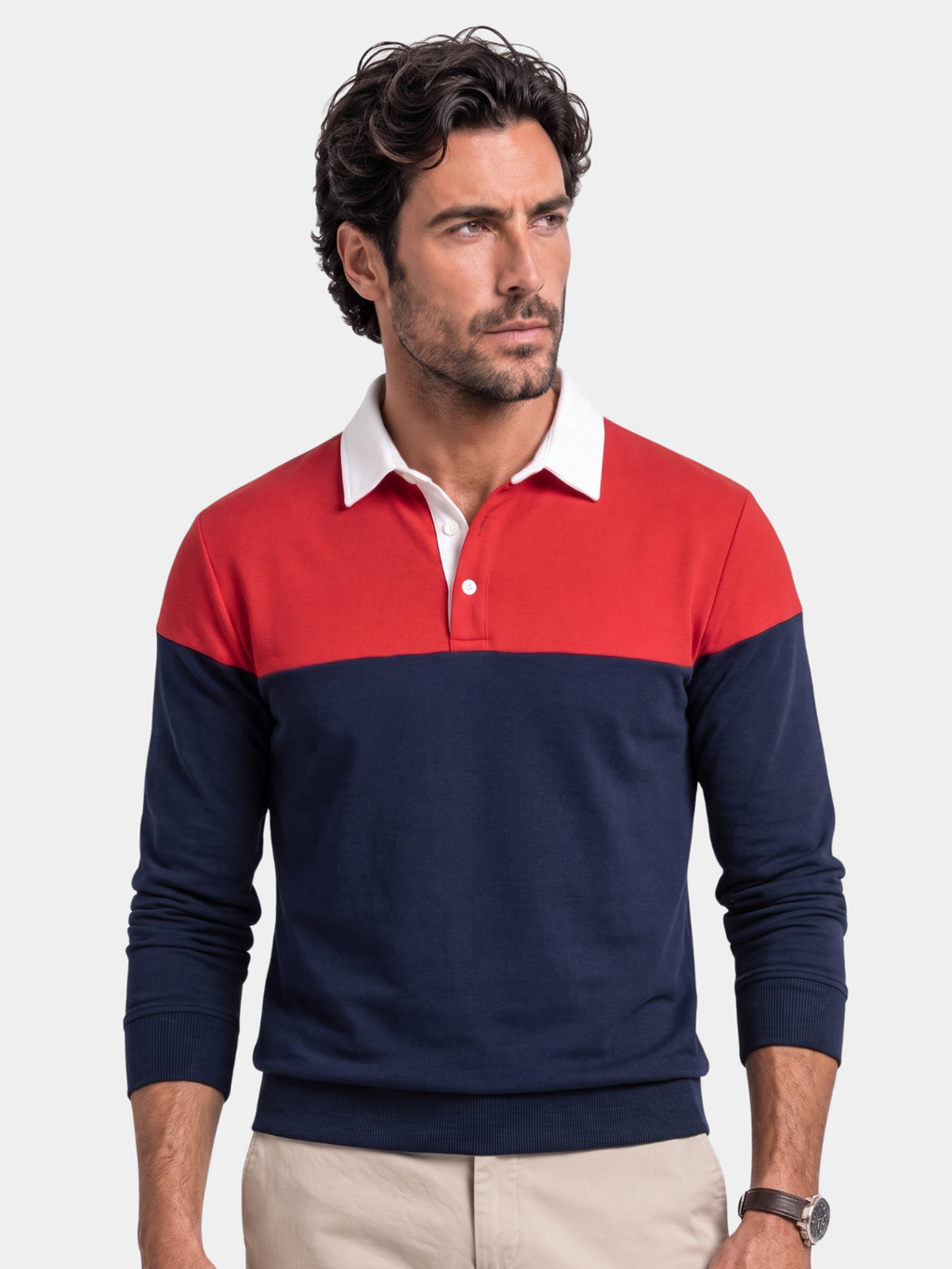 Polo Pullover de Cuello con Cremallera Alpine - Cross & Crown