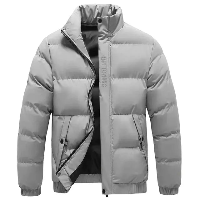Chaqueta Impermeable Hombre con Cuello Antiviento