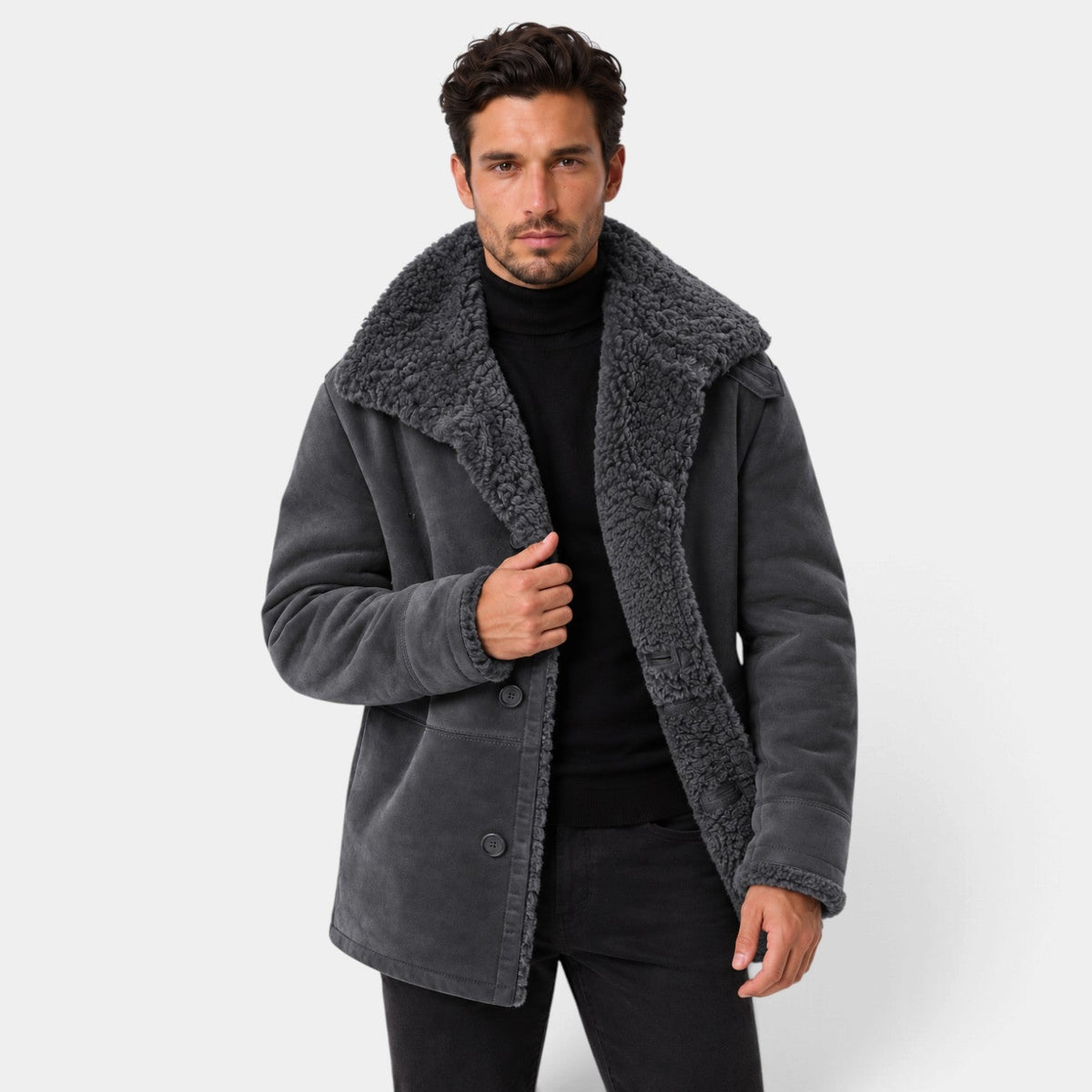 Parka de Invierno Cálida para Hombre con Forro Grueso