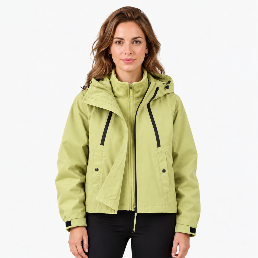 Chaqueta Impermeable Mujer con Capucha